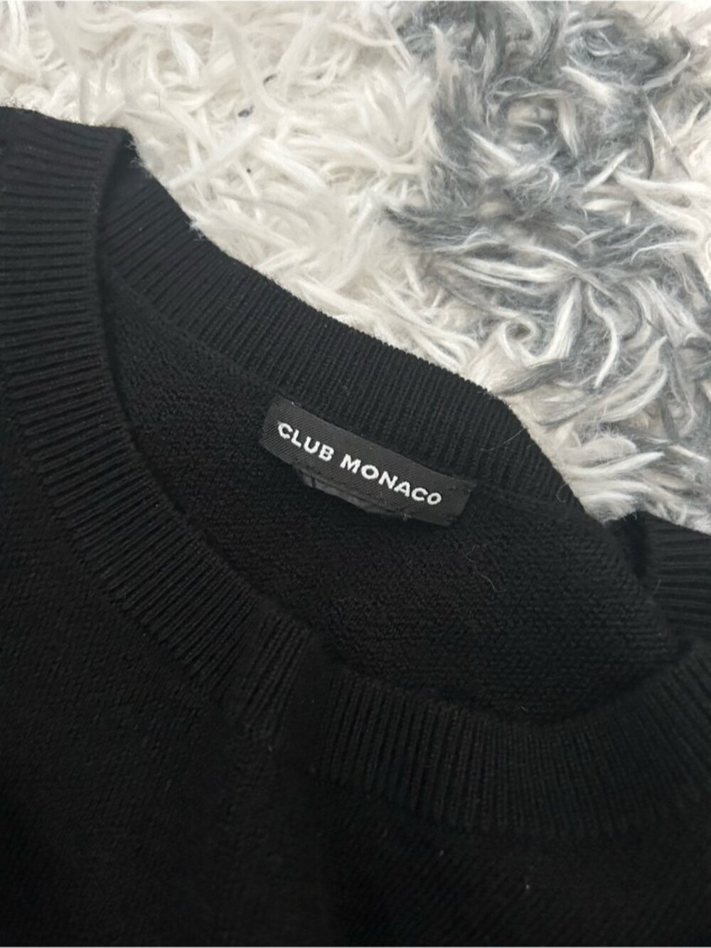 Club Monaco Cold-Shoulder Ruffle Sweater - Picture 8 of 11